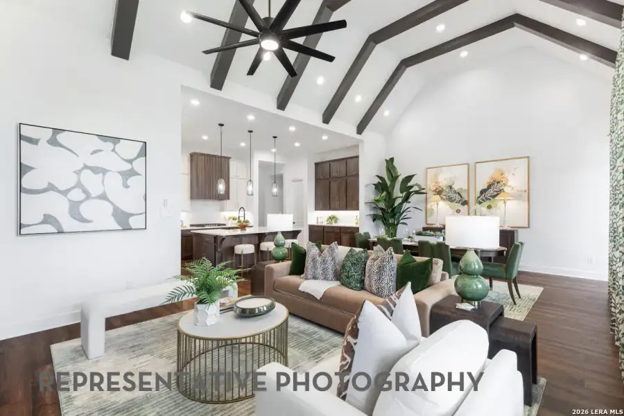 Furnished interior view inside a new home in Mont Blanc, Cibolo (Image 4).