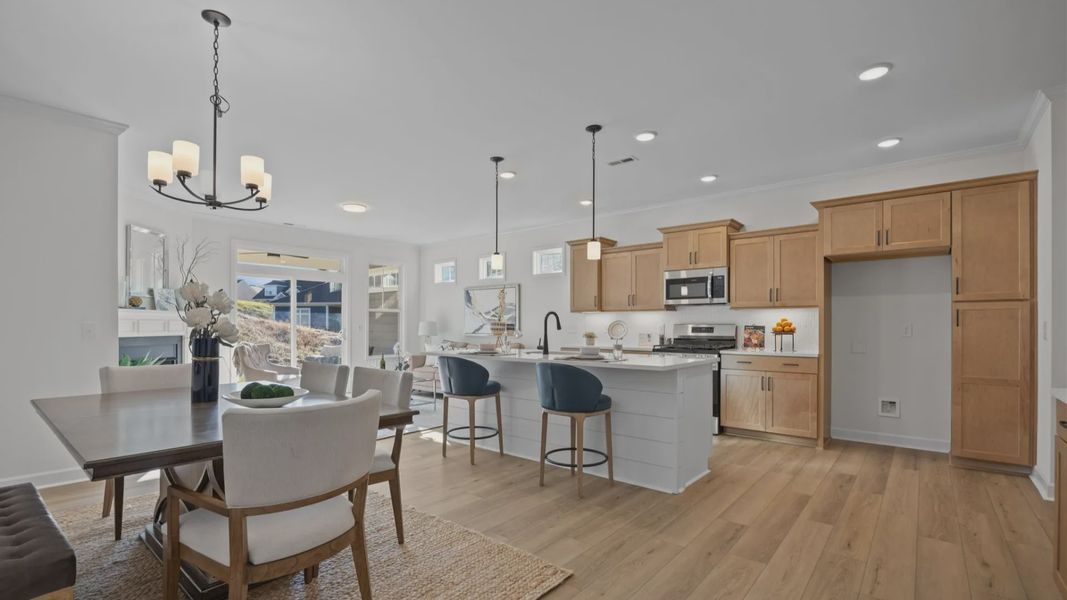 Furnished interior view inside a new home in Village at Maple Leaf Farm, King (Image 13).
