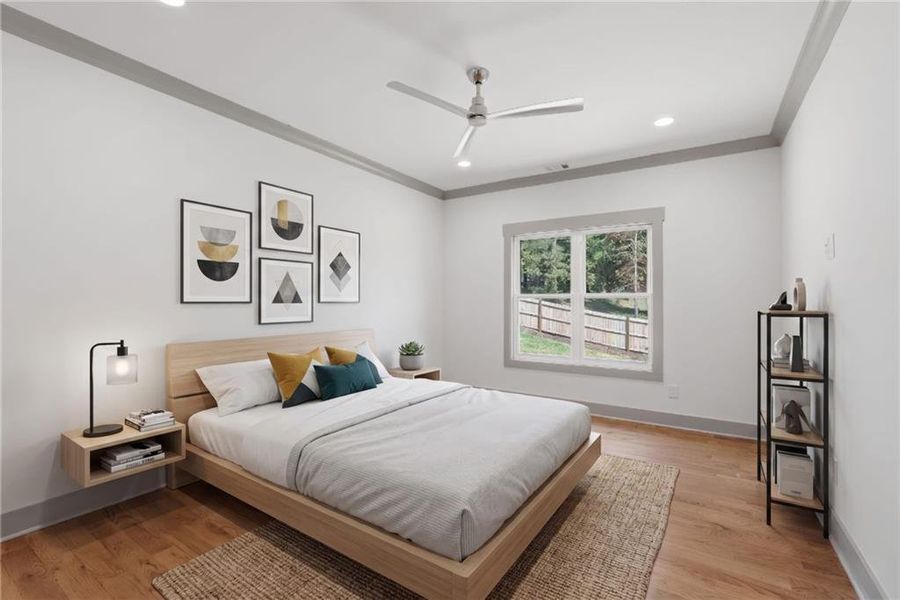 Furnished interior view inside a new home in , Roswell (Image 16).