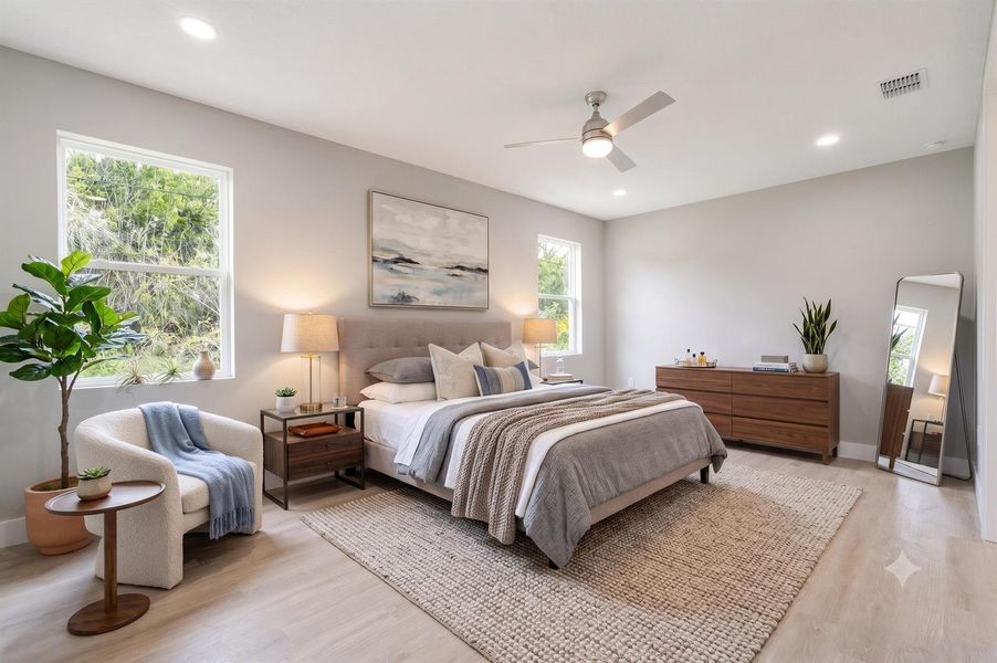 11 - Primary Bedroom Staged