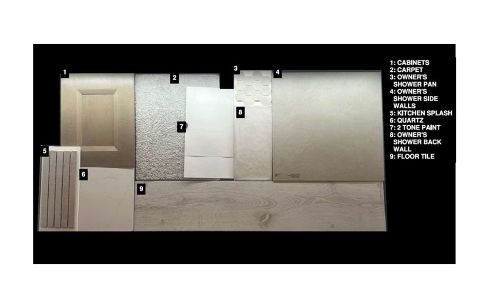 Sample of building materials used in homes in Artisan at Asante, Surprise (Image 5).