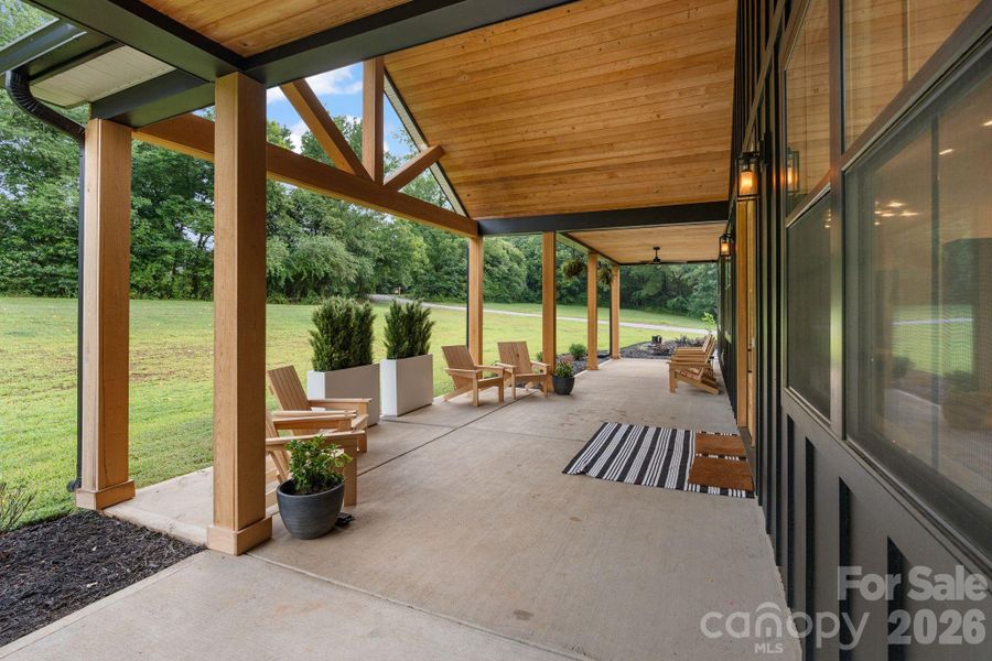 Exterior details and patio area of a home in , York (Image 27).