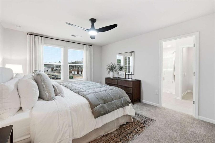Furnished interior view inside a new home in Concord Oaks, Powder Springs (Image 23). Furnished interior view inside a new home in Concord Oaks, Powder Springs (Image 23).