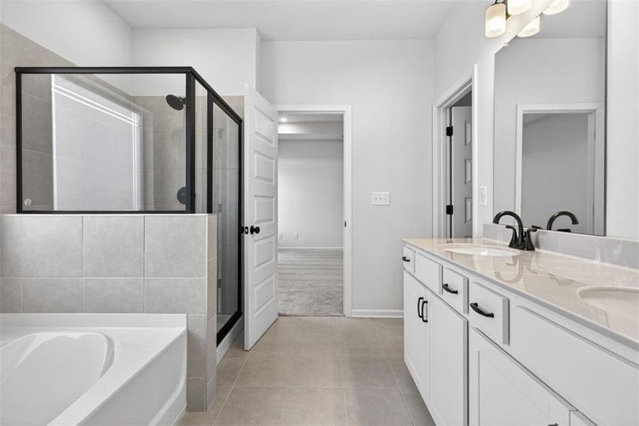 Furnished interior view inside a new home in Sanders Park, Austell (Image 13).