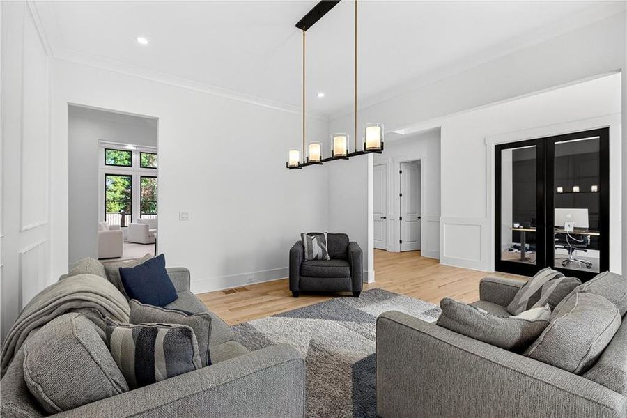 Furnished interior view inside a new home in , Marietta (Image 5).