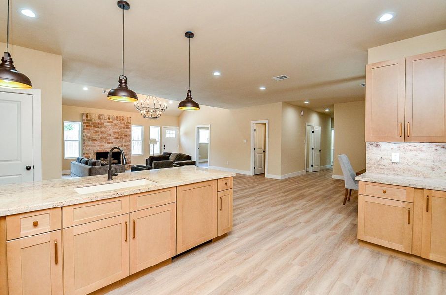 Furnished interior view inside a new home in , Sugar Land (Image 7).