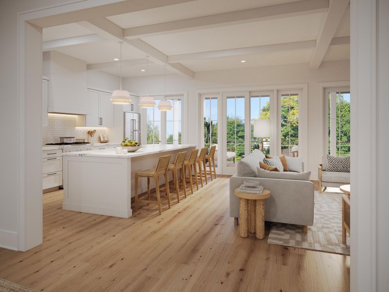 Furnished interior view inside a new home in , Seabrook Island (Image 7).