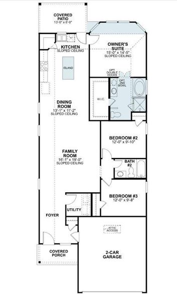 2D floor plan layout of this home in Pinewood at Grand Texas, New Caney, TX (Image 5). 2D floor plan layout of this home in Pinewood at Grand Texas, New Caney, TX (Image 5).
