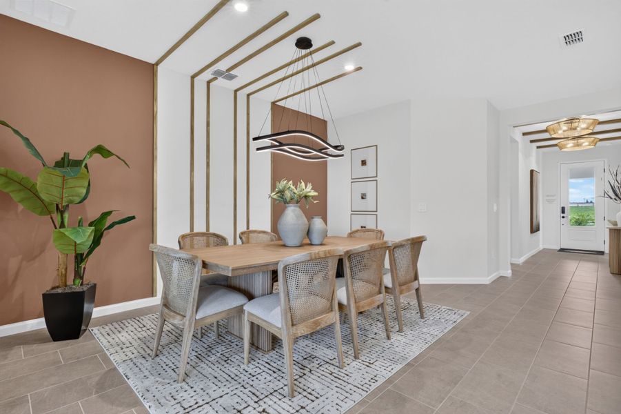 Representative furnished interior of a home built from the Glades by Mattamy Homes in Pasadena Ridge Master, Dade City (Image 10).