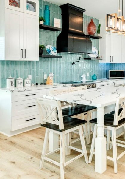 Furnished interior view inside a new home in , Galveston (Image 13).