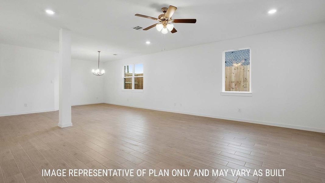 Spacious, unfurnished interior of a new home in The Woods, Lumberton (Image 14).