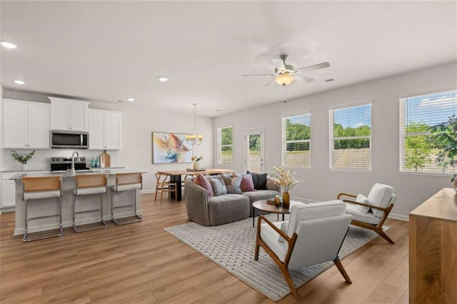 Furnished interior view inside a new home in Hillbrooke Preserve, Conyers (Image 16).