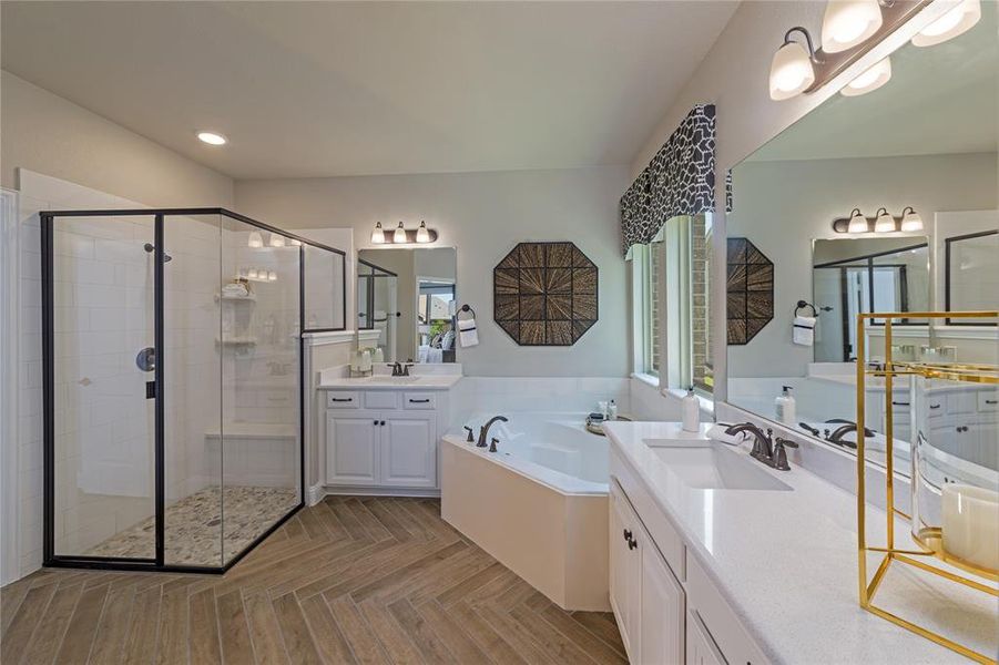 Beazer Homes Lovers Landing Madison Floorplan. This is not a photo of the actual home, but is a photo of the Madison floorplan.