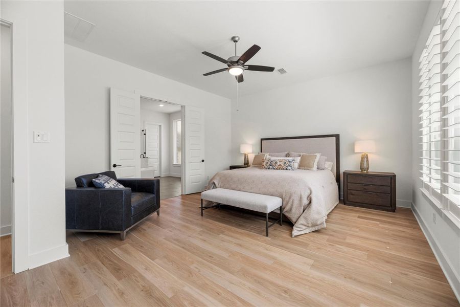 Furnished interior view inside a new home in Bridgeland, Cypress (Image 10).
