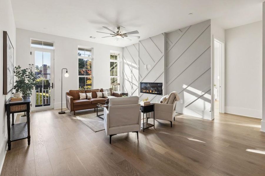 Furnished interior view inside a new home in , Alpharetta (Image 24).