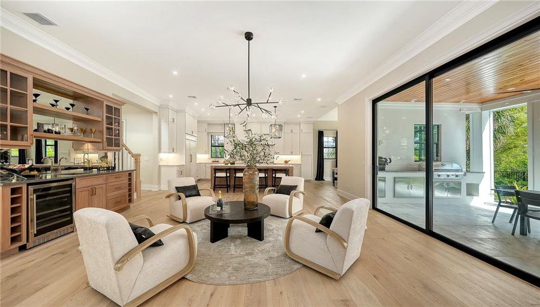 Furnished interior view inside a new home in , Sarasota (Image 13).