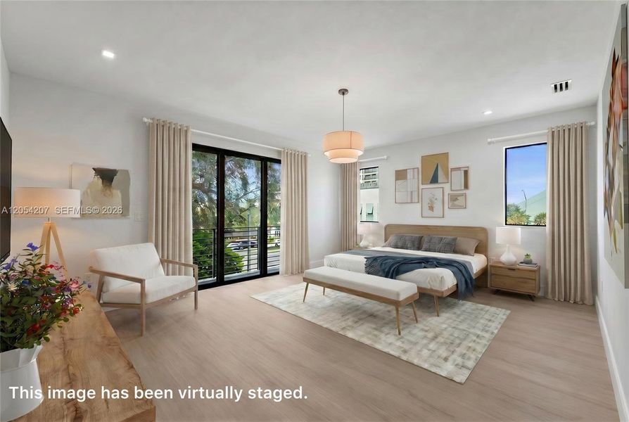 Furnished interior view inside a new home in , Miami (Image 35). Furnished interior view inside a new home in , Miami (Image 35).