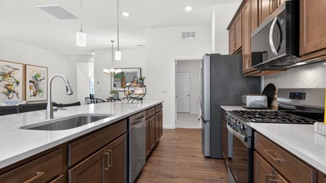 Representative furnished interior of a home built from the Azalea by D.R. Horton in The Villas at Galvins Ridge, Sanford (Image 10).