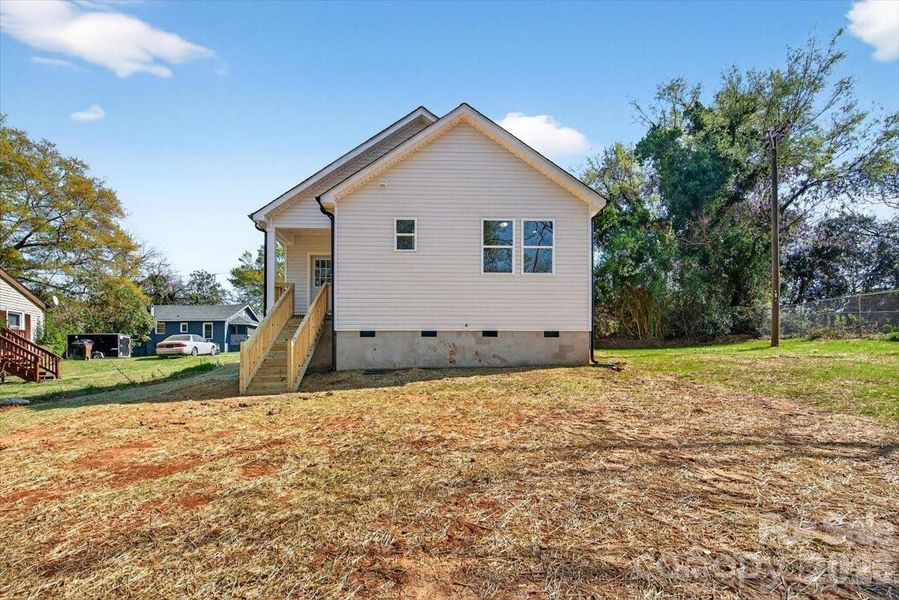 Plenty of backyard space