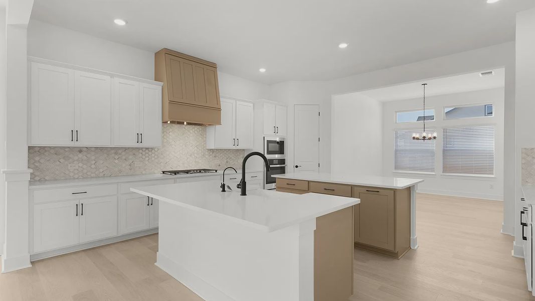 Representative furnished interior of a home built from the Cornell by Chesmar Homes in Crescent Bluff, Georgetown (Image 5).