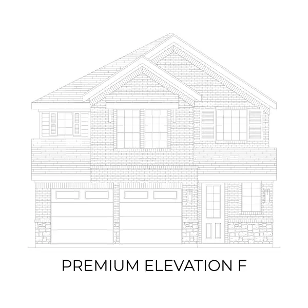 Representative rendering of the exterior for the Truman Select 2F by First Texas Homes (Image 9).