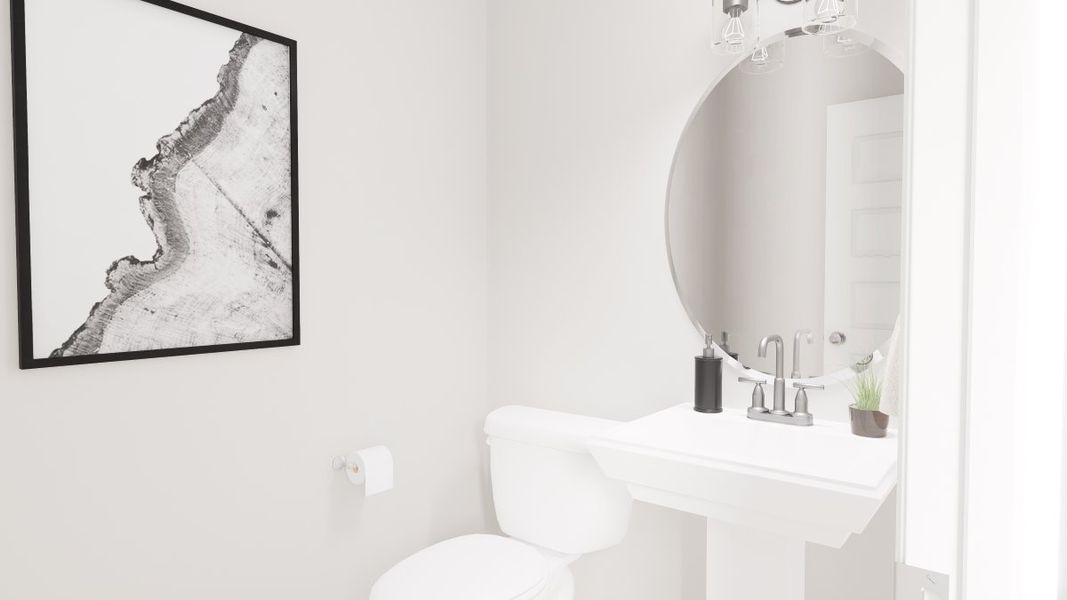 Representative furnished interior of a home built from the Fontaine Townhome by Parkside Builders in The Parks of Mill Town, Chattanooga (Image 10).