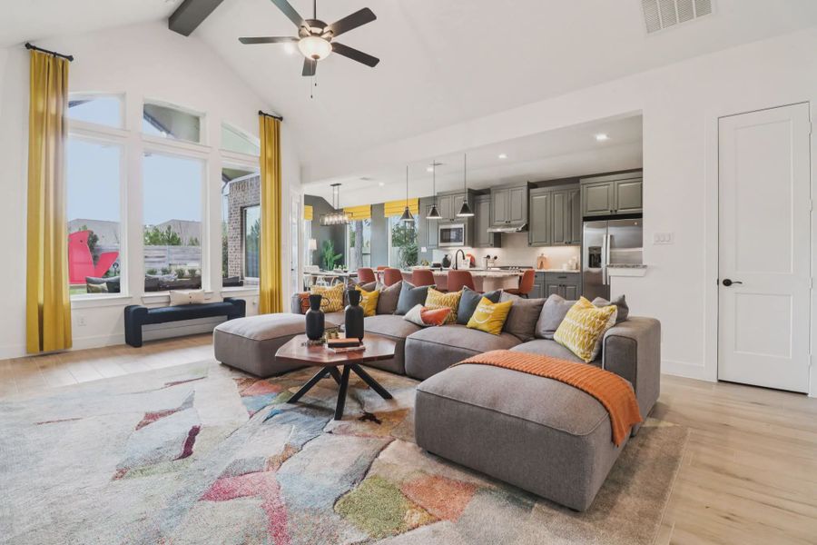 Representative furnished interior of a home built from the Brenner by Chesmar Homes in Audubon, Magnolia (Image 3).