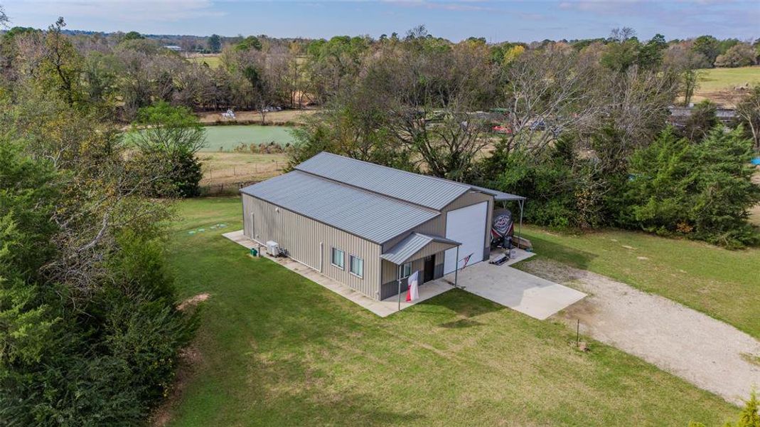 Exterior details and patio area of a home in , Scroggins (Image 19).