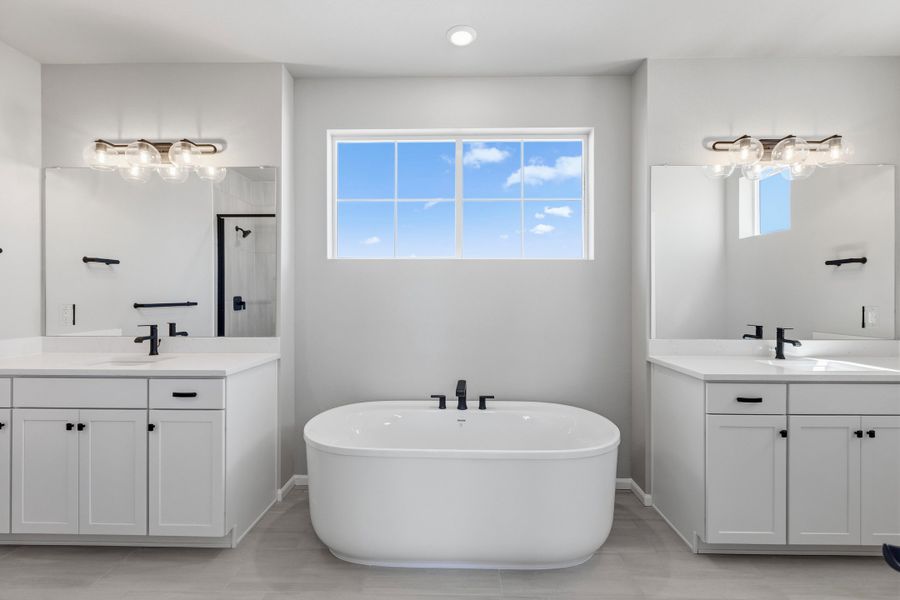 Furnished interior view inside a new home in The Estates Collection at Murphy Creek, Aurora (Image 9).