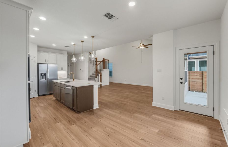 Furnished interior view inside a new home in Horizon Lake, Leander (Image 7).