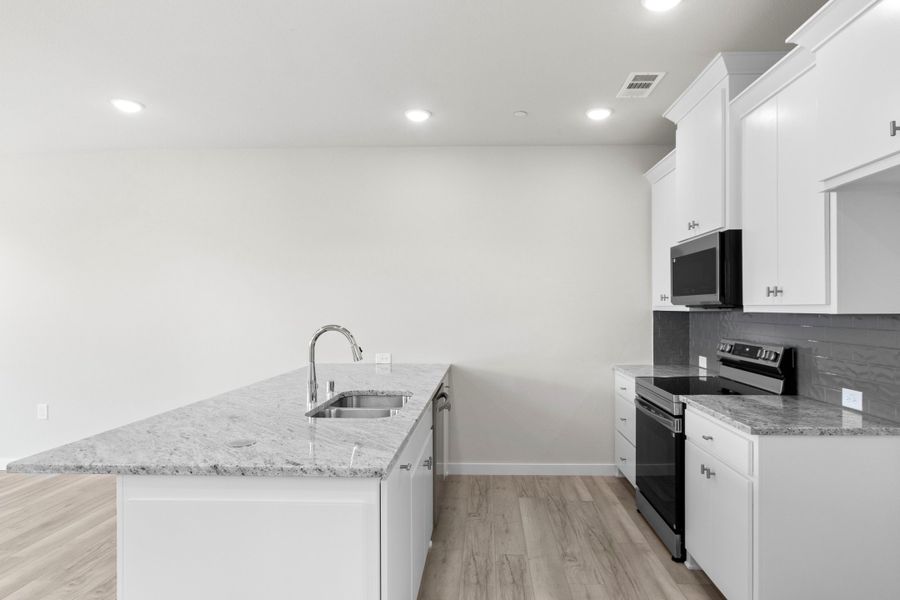 Furnished interior view inside a new home in Wildridge, Oak Point (Image 7).