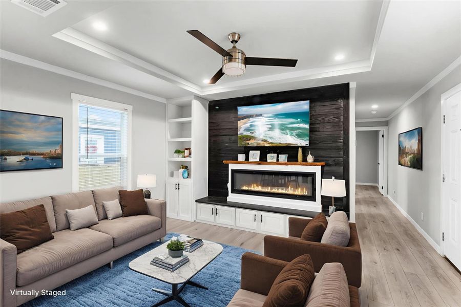 Furnished interior view inside a new home in , Pearland (Image 5).