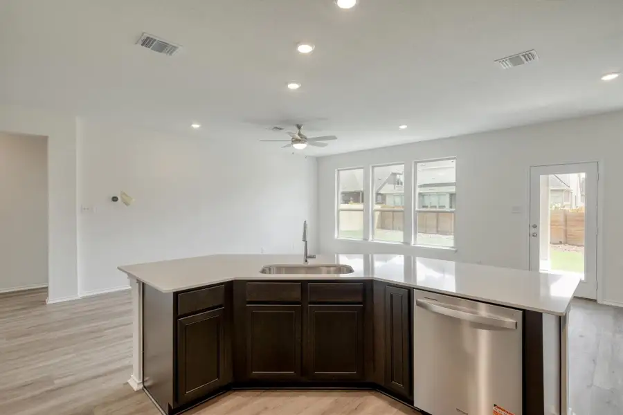 Furnished interior view inside a new home in River Bluff, Leander (Image 10). Furnished interior view inside a new home in River Bluff, Leander (Image 10).