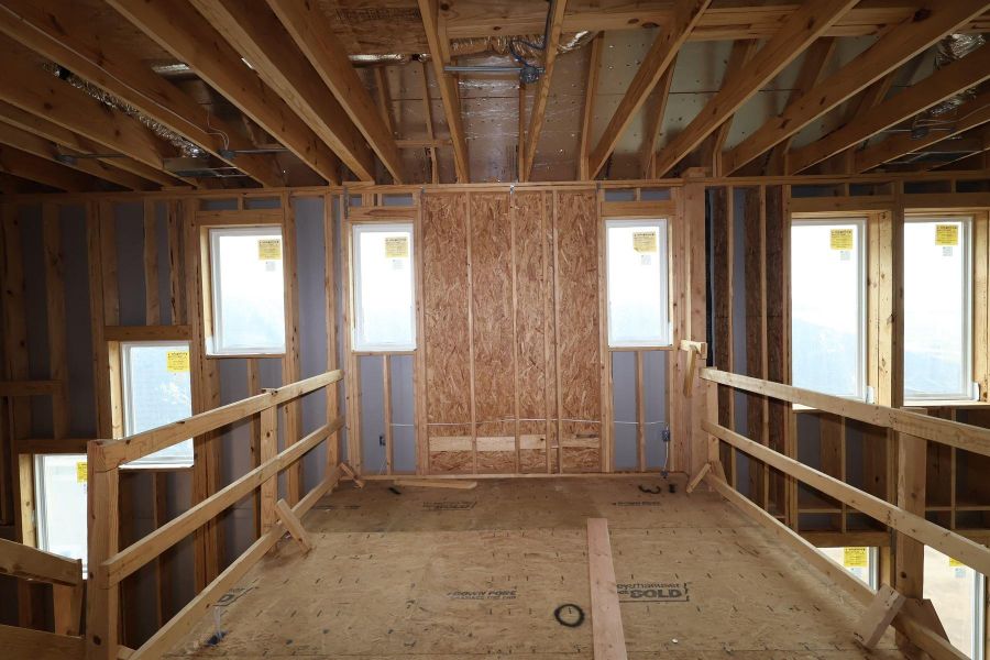 In-progress construction of a new home in Jubilee 50′, Hockley, TX (Image 22).