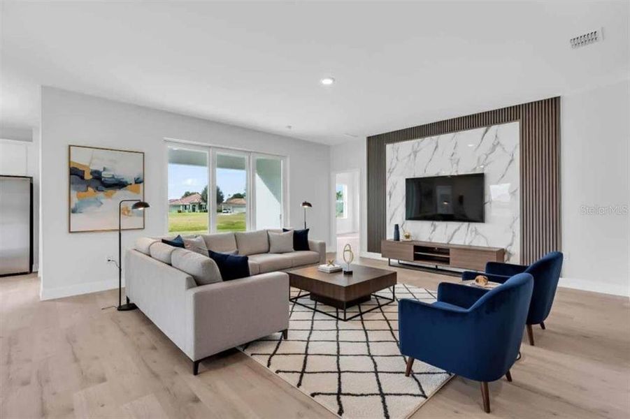 Furnished interior view inside a new home in , Punta Gorda (Image 14).