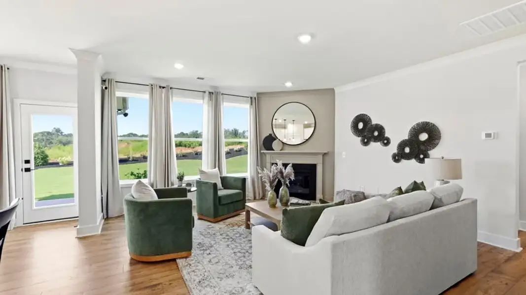 Furnished interior view inside a new home in Spring Ridge Reserve, Anderson (Image 16). Furnished interior view inside a new home in Spring Ridge Reserve, Anderson (Image 16).