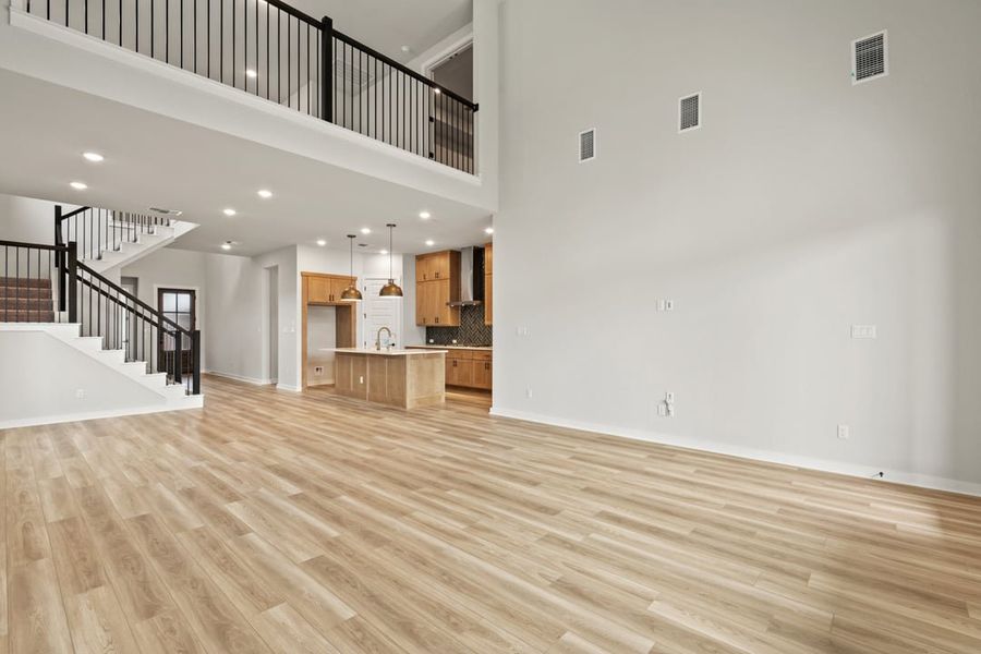 Spacious, unfurnished interior of a new home in Arbor Collection at Lariat, Liberty Hill (Image 32). Spacious, unfurnished interior of a new home in Arbor Collection at Lariat, Liberty Hill (Image 32).