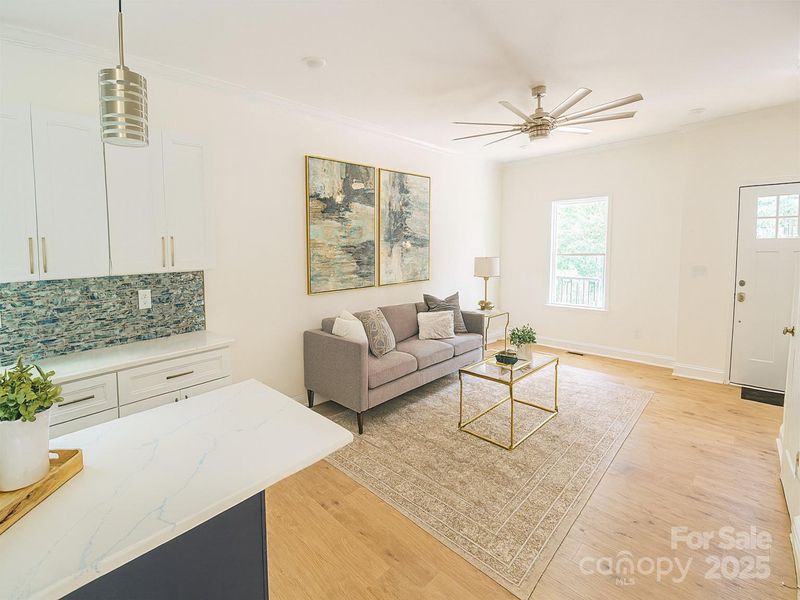 Furnished interior view inside a new home in , Charlotte (Image 5). Furnished interior view inside a new home in , Charlotte (Image 5).