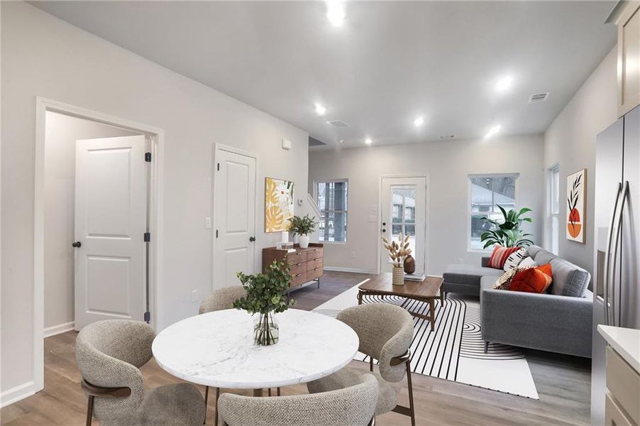 Furnished interior view inside a new home in , Atlanta (Image 8).