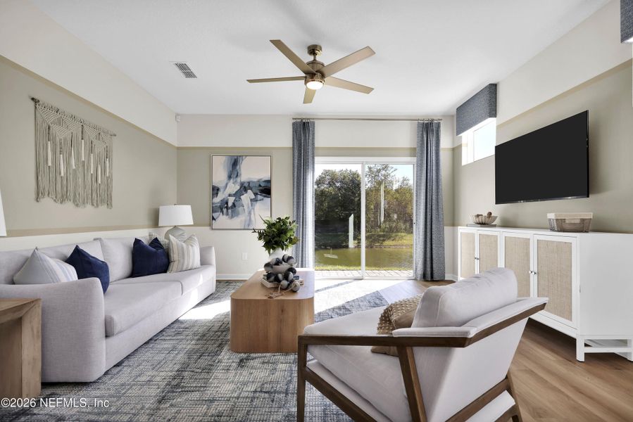 Furnished interior view inside a new home in Baxley Villas, Middleburg (Image 12). Furnished interior view inside a new home in Baxley Villas, Middleburg (Image 12).