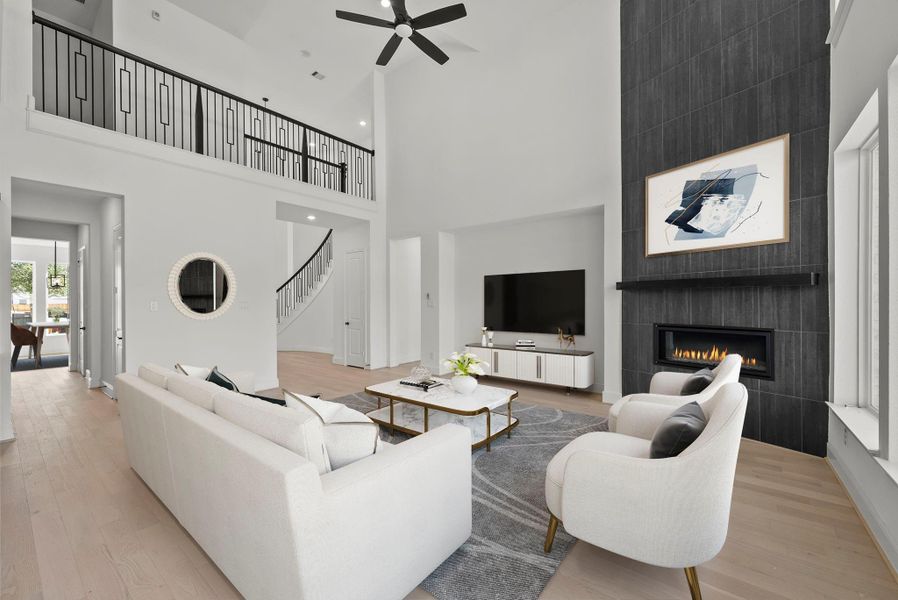 Furnished interior view inside a new home in Dunham Pointe, Cypress (Image 7).