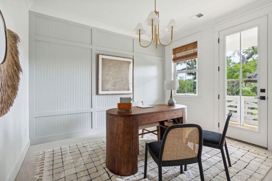 Furnished interior view inside a new home in Miller's Crossing, Johns Island (Image 9).