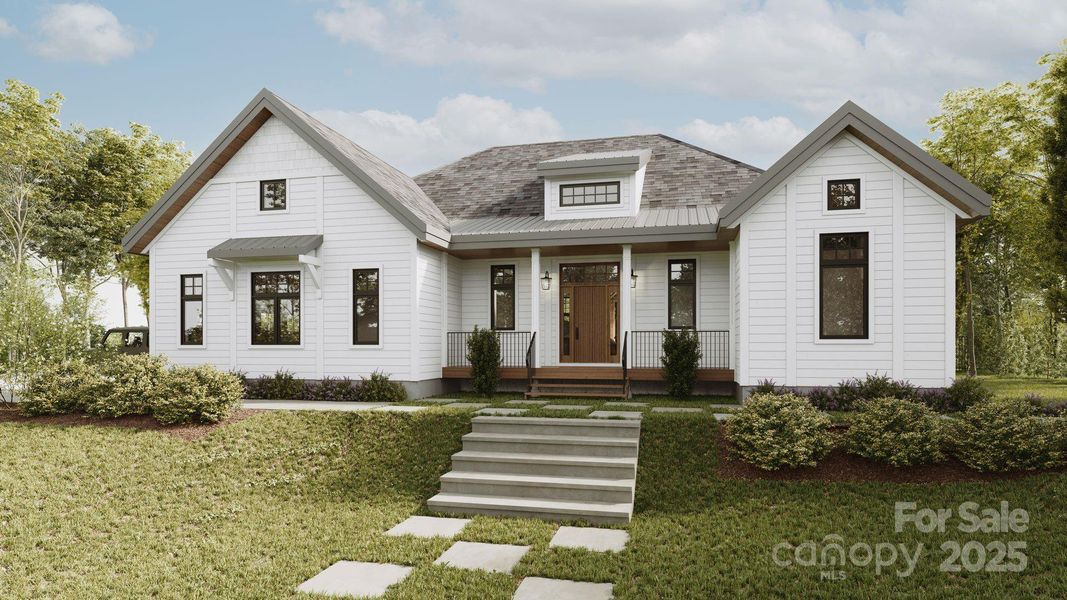 Front exterior of a new home in , Connelly Springs, NC, highlighting curb appeal (Image 20).