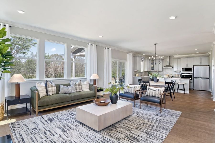 Representative furnished interior of a home built from the 2539 Modeled by KB Home in Wellington Pointe Executive, Monroe (Image 5).
