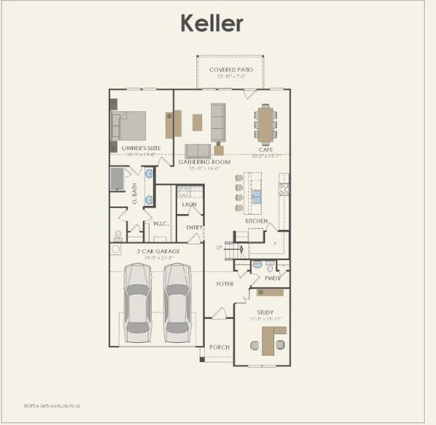 Pulte Homes, Keller floor plan