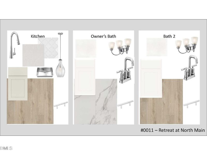 Sample of building materials used in homes in Retreat at North Main, Lillington (Image 22).