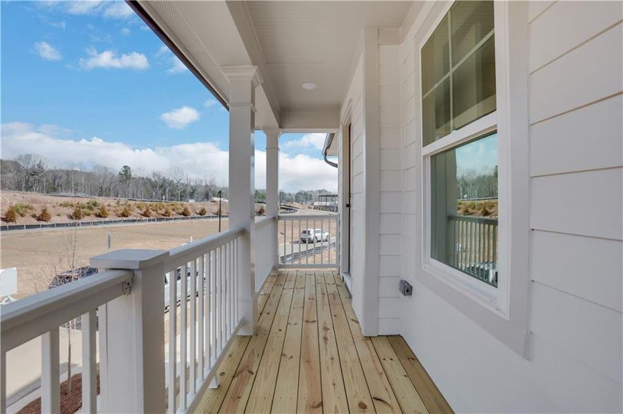 Exterior details and patio area of a home in Marble Tree, Ball Ground (Image 4).