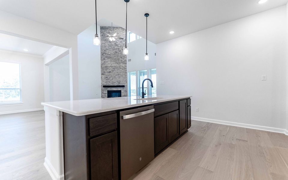 Furnished interior view inside a new home in Heath Golf & Yacht Club, Heath (Image 8).
