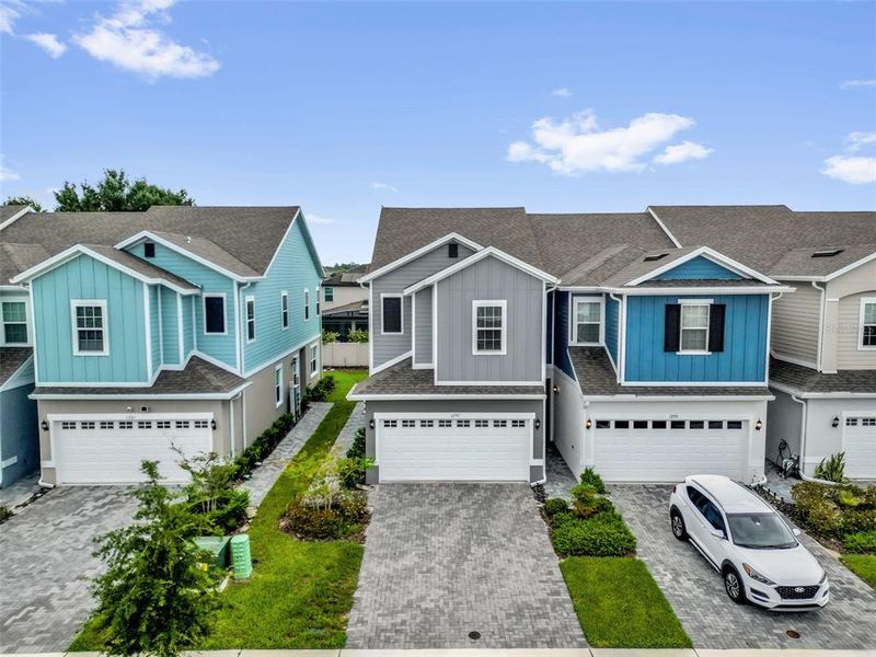Front exterior of a new home in Brixton, St. Cloud, FL, highlighting curb appeal (Image 22). Front exterior of a new home in Brixton, St. Cloud, FL, highlighting curb appeal (Image 22).