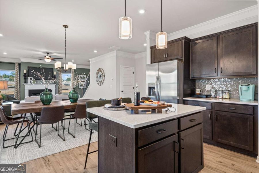 Furnished interior view inside a new home in Bryson Farms, Byron (Image 10).